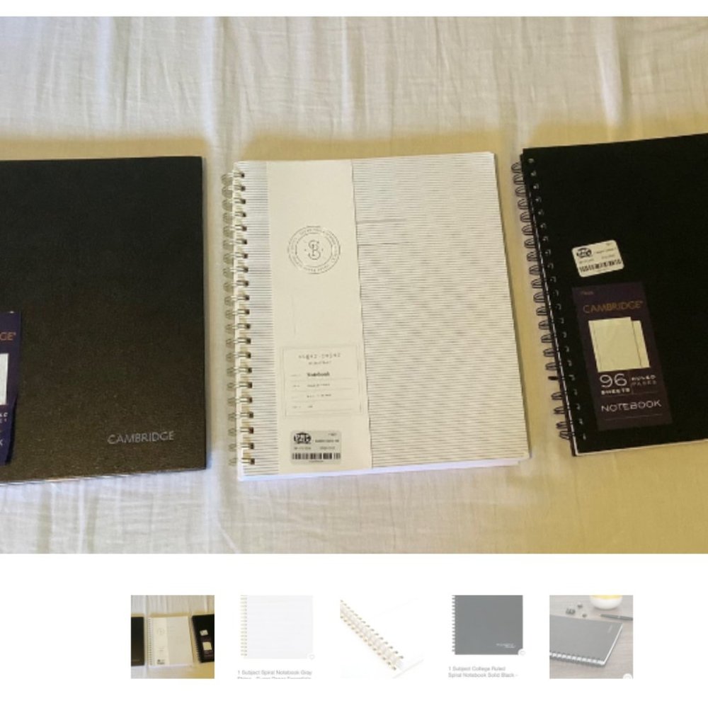 Notebook Bundle: 2 Cambridge notebook and 1 Sugar Paper